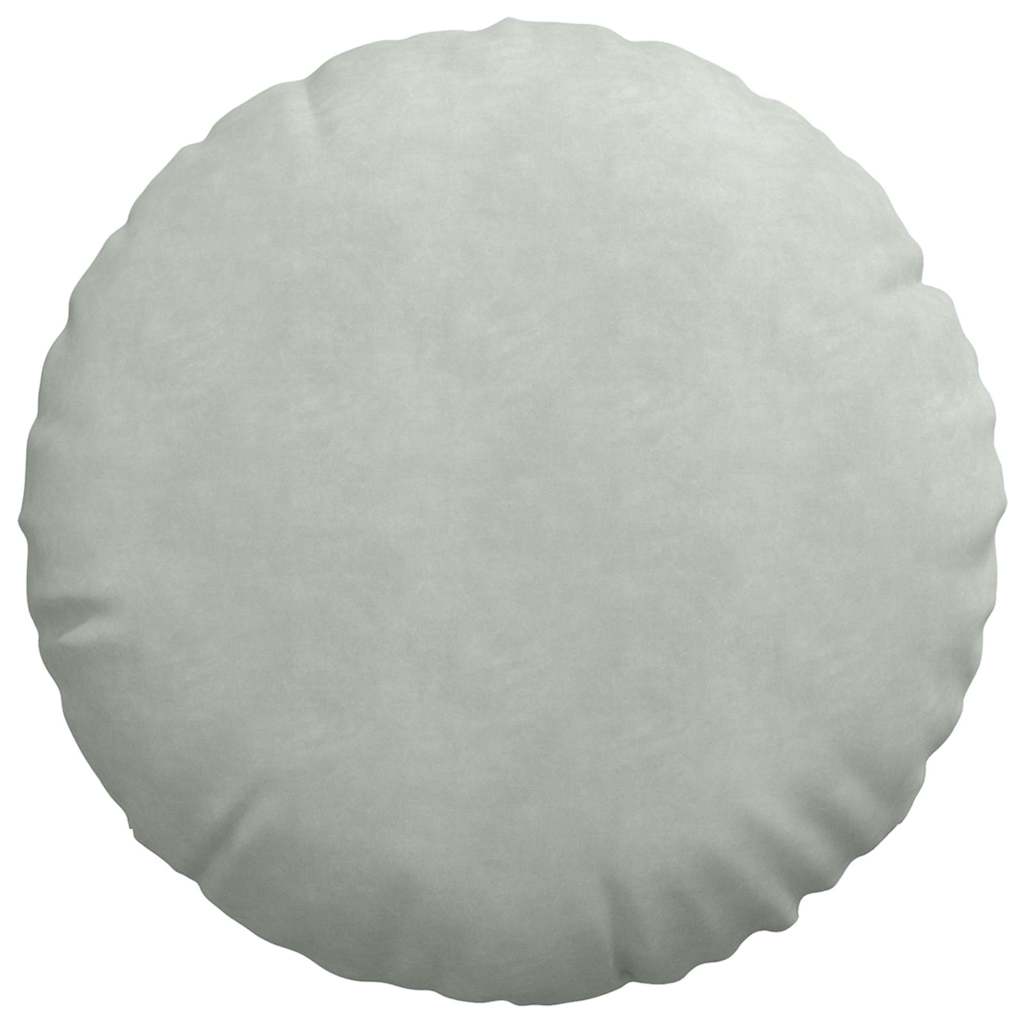vidaXL Poduszki na siedziska 2 pcs Jasnoszary Ø60 x 21 cm Aksamit