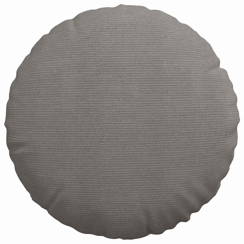 vidaXL Poduszki na siedziska 2 pcs Jasnoszary Ø60 x 21 cm