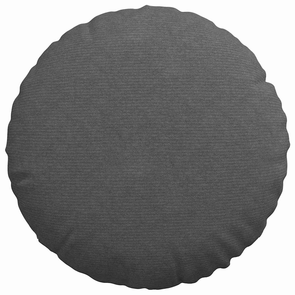vidaXL Poduszki na siedziska 2 pcs Ciemnoszary Ø60 x 21 cm