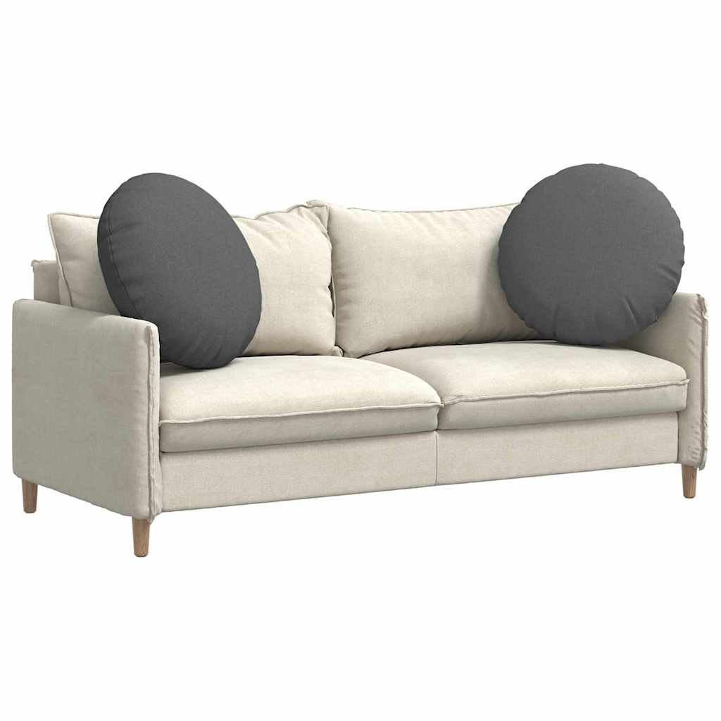 vidaXL Poduszki na siedziska 2 pcs Ciemnoszary Ø80 x 29 cm tkanina