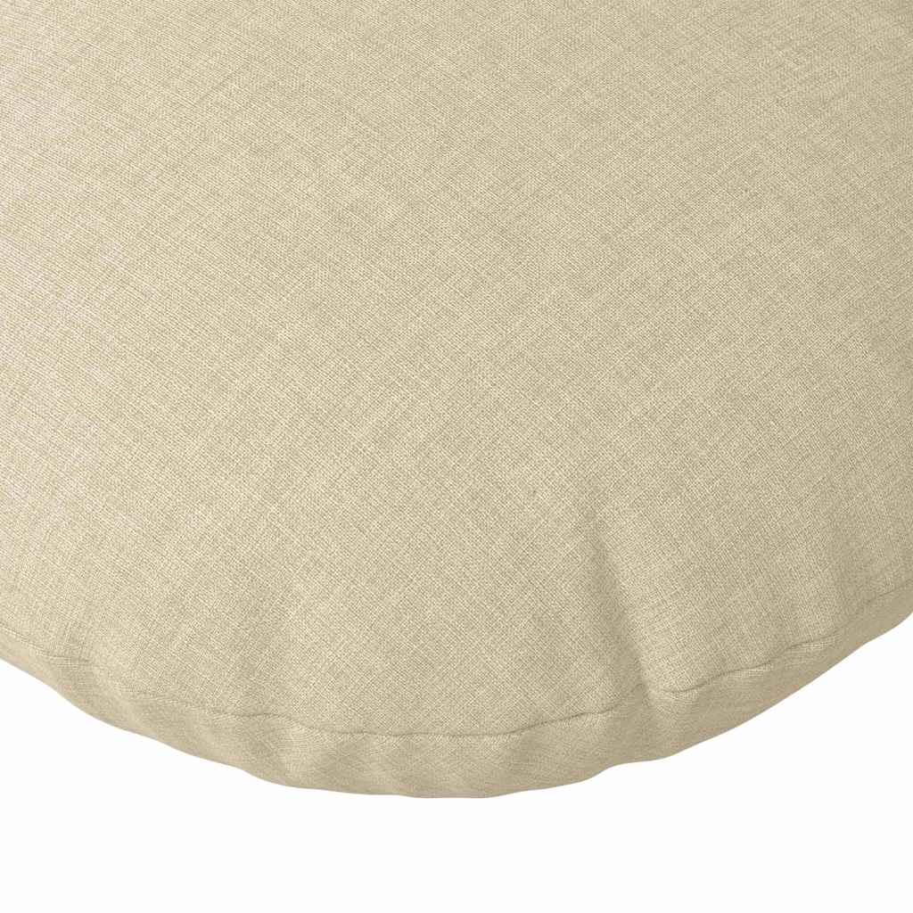 vidaXL Poduszki na siedziska 2 pcs Kremowy Ø80 x 29 cm tkanina