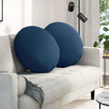 vidaXL Poduszki na siedziska 2 pcs Niebieski Ø80 x 29 cm tkanina