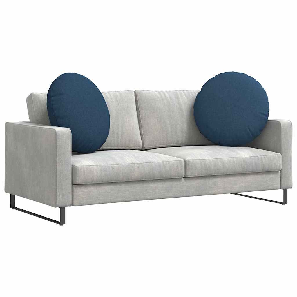 vidaXL Poduszki na siedziska 2 pcs Niebieski Ø80 x 29 cm tkanina