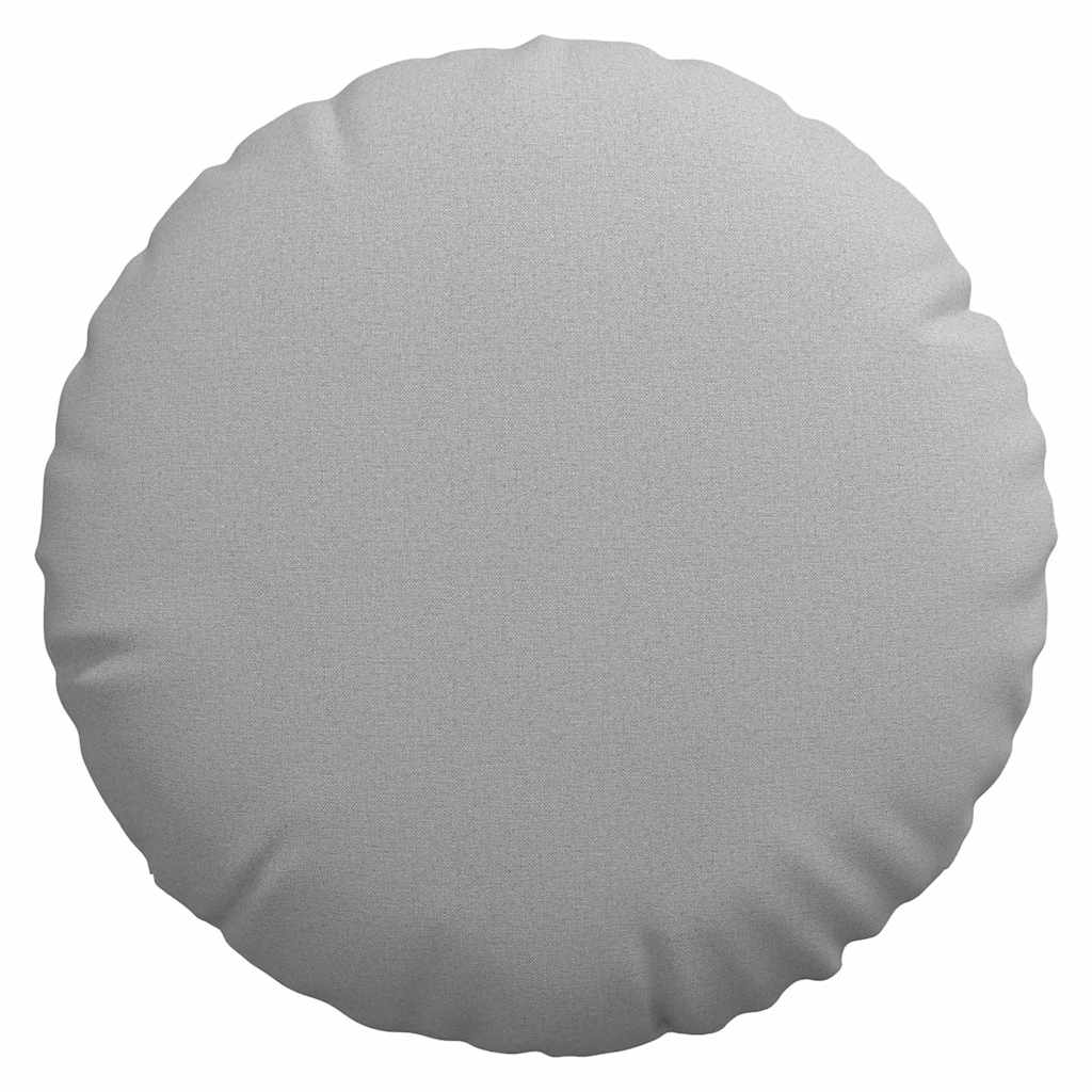 vidaXL Poduszki na siedziska 2 pcs Szary chmur Ø80 x 29 cm tkanina