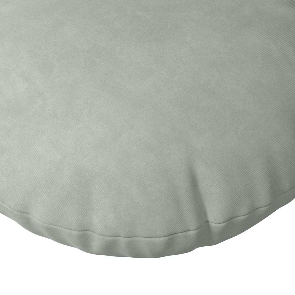 vidaXL Poduszki na siedziska 2 pcs Jasnoszary Ø 40 x 13 cm Aksamit
