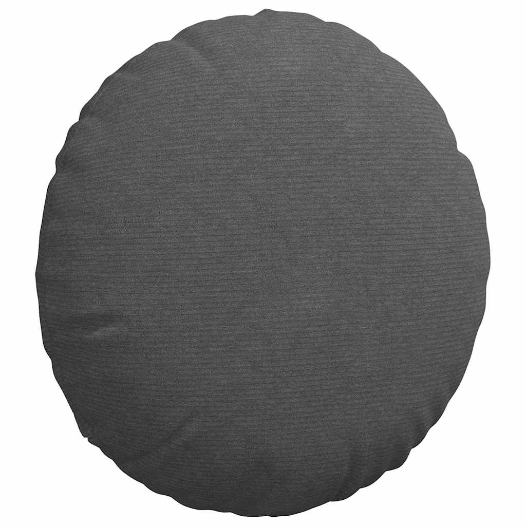 vidaXL Poduszki na siedziska 2 pcs Ciemnoszary Ø 80 cm