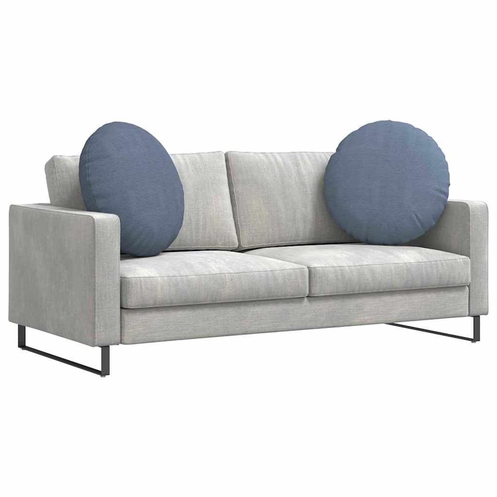 vidaXL Poduszki na siedziska 2 pcs Niebieski Ø 80 cm