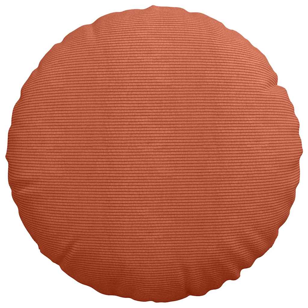 vidaXL Poduszki na siedziska 2 pcs Czerwono-pomarańczowy Ø 80 cm