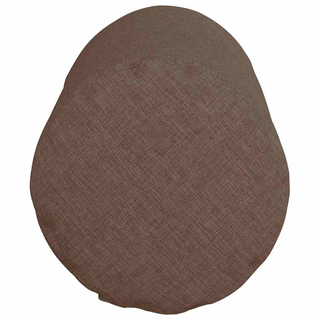 vidaXL Poduszki Wałkowe 2 pcs Brązowy Ø 15 x 40 cm tkanina