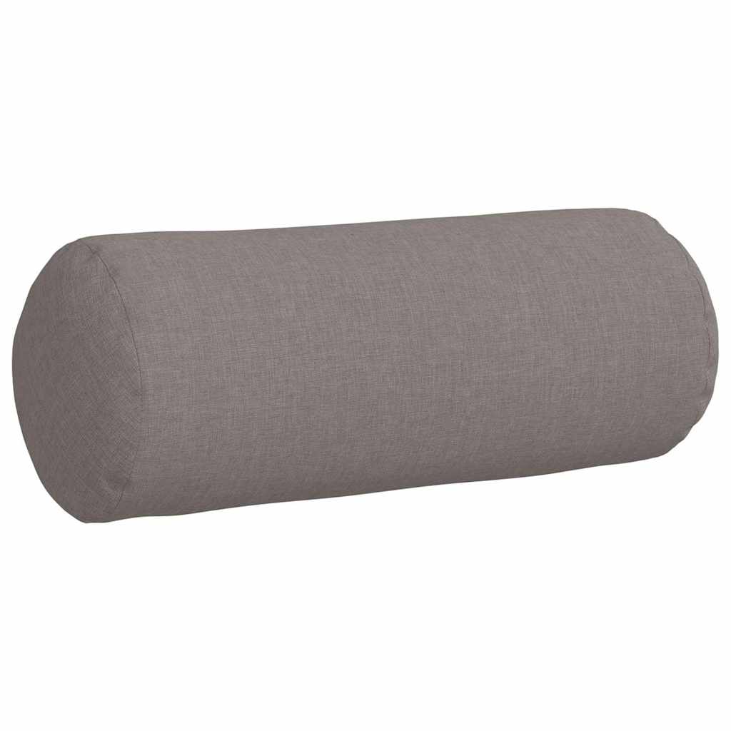 vidaXL Poduszki Wałkowe 2 pcs Ciemnoszary Ø 15 x 40 cm tkanina