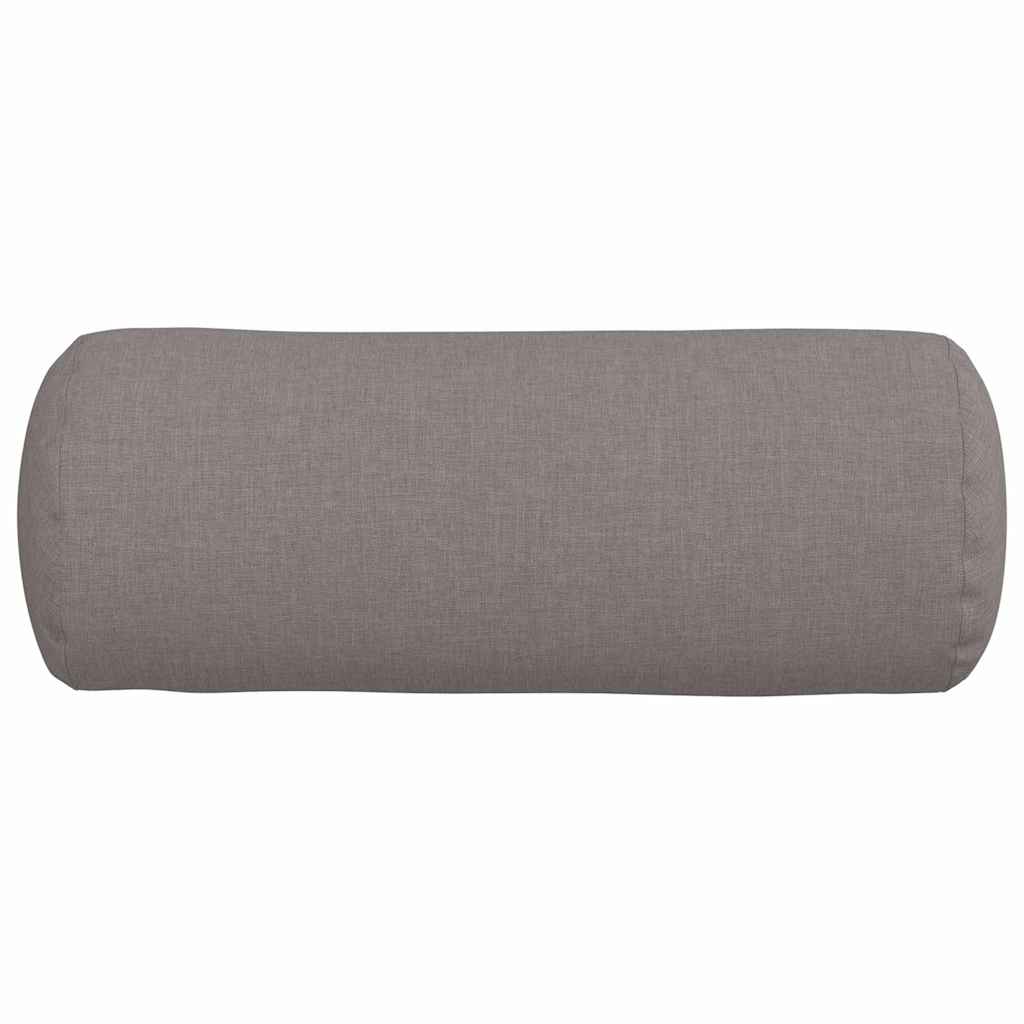 vidaXL Poduszki Wałkowe 2 pcs Ciemnoszary Ø 15 x 40 cm tkanina
