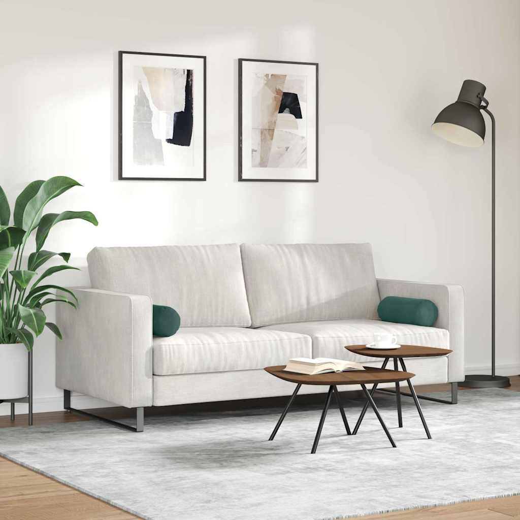 vidaXL Poduszki Wałkowe 2 pcs Ciemna zieleń Ø 15 x 40 cm