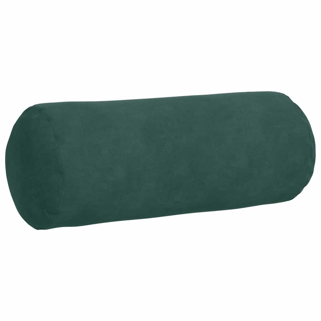 vidaXL Poduszki Wałkowe 2 pcs Ciemna zieleń Ø 15 x 40 cm
