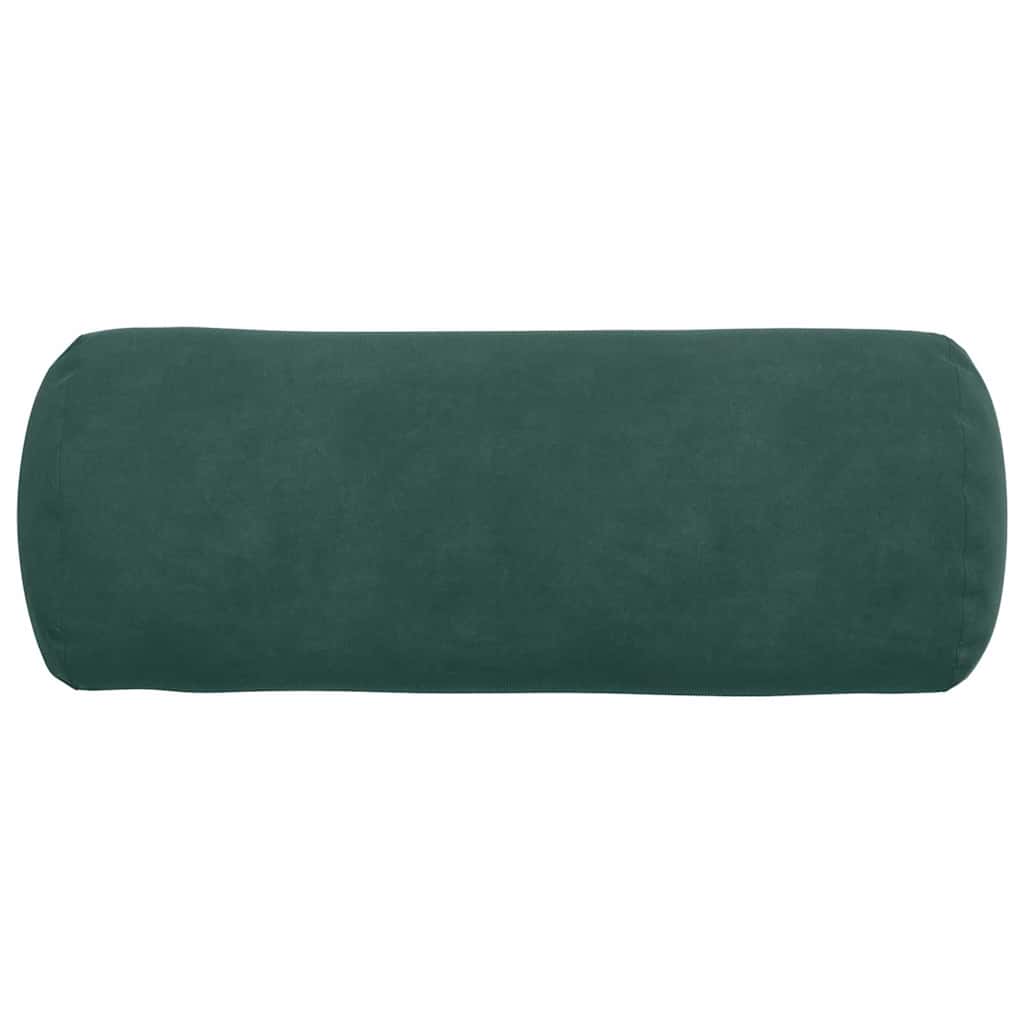 vidaXL Poduszki Wałkowe 2 pcs Ciemna zieleń Ø 15 x 40 cm