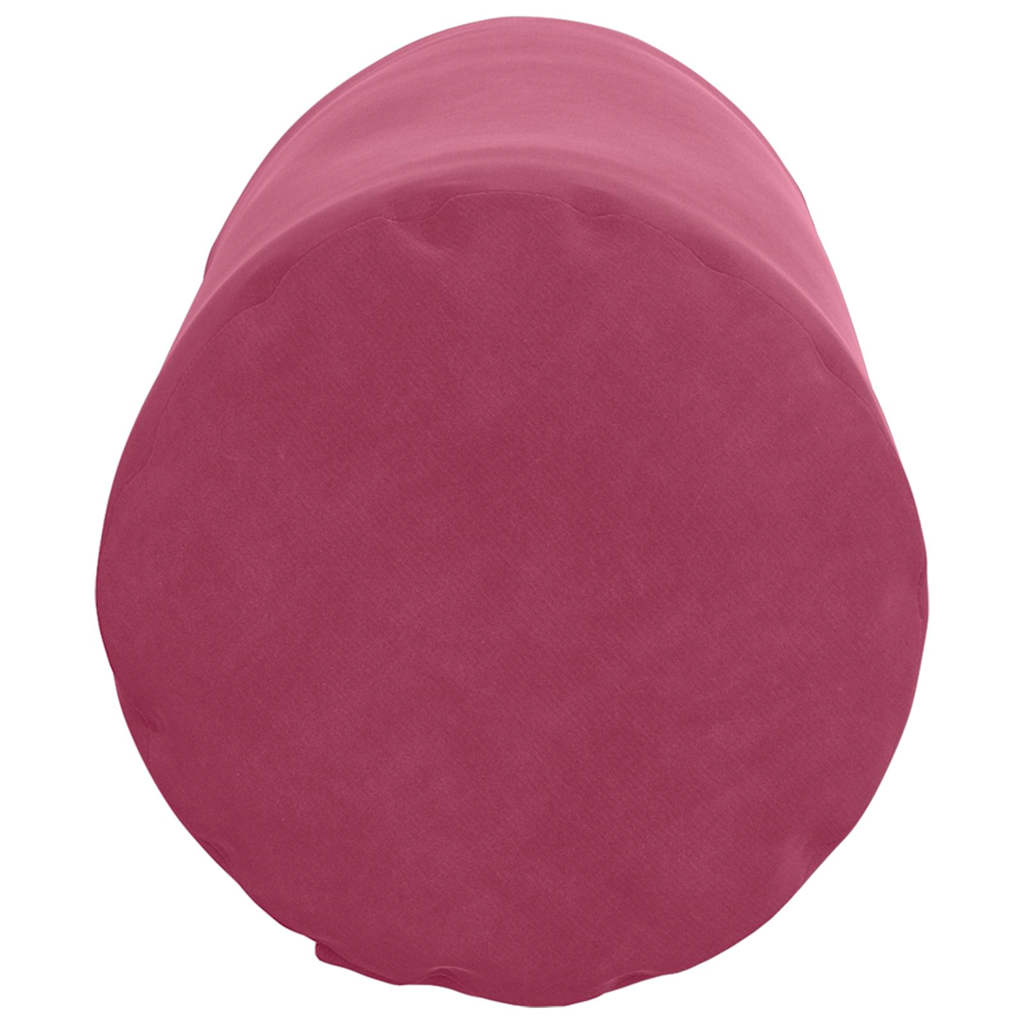 vidaXL Poduszki Wałkowe 2 pcs Czerwone wino Ø 15 x 40 cm