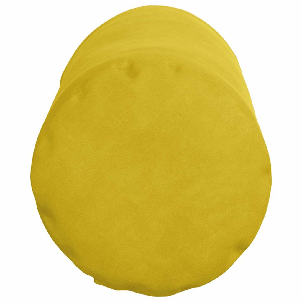 vidaXL Poduszki Wałkowe 2 pcs Żółty Ø 15 x 40 cm Tkanina sztruksowa