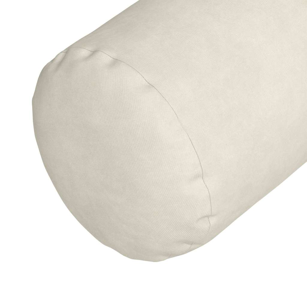 vidaXL Poduszki Wałkowe 2 pcs Kremowy Ø 15 x 40 cm Tkanina sztruksowa
