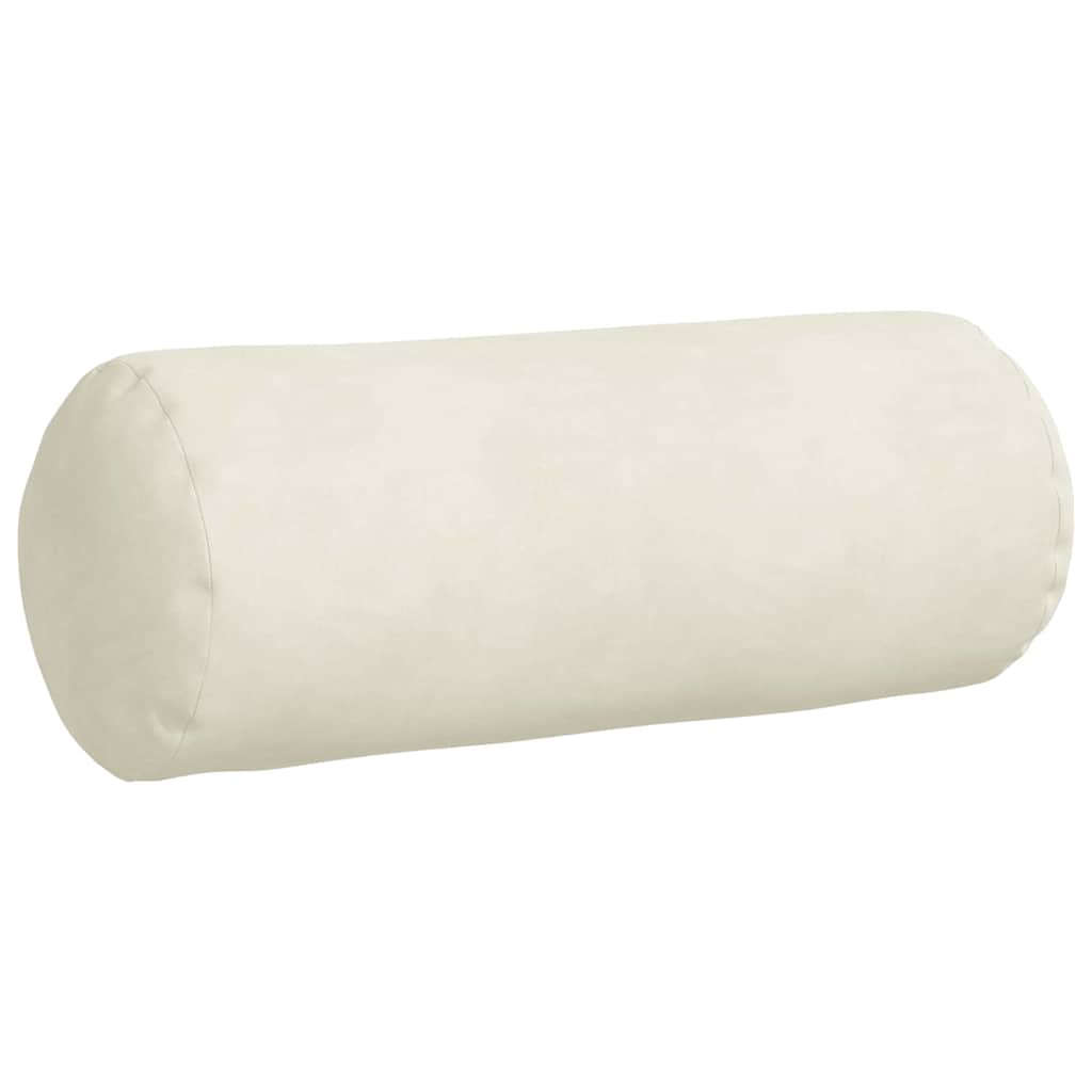 vidaXL Poduszki Wałkowe 2 pcs Kremowy Ø 15 x 40 cm Tkanina sztruksowa