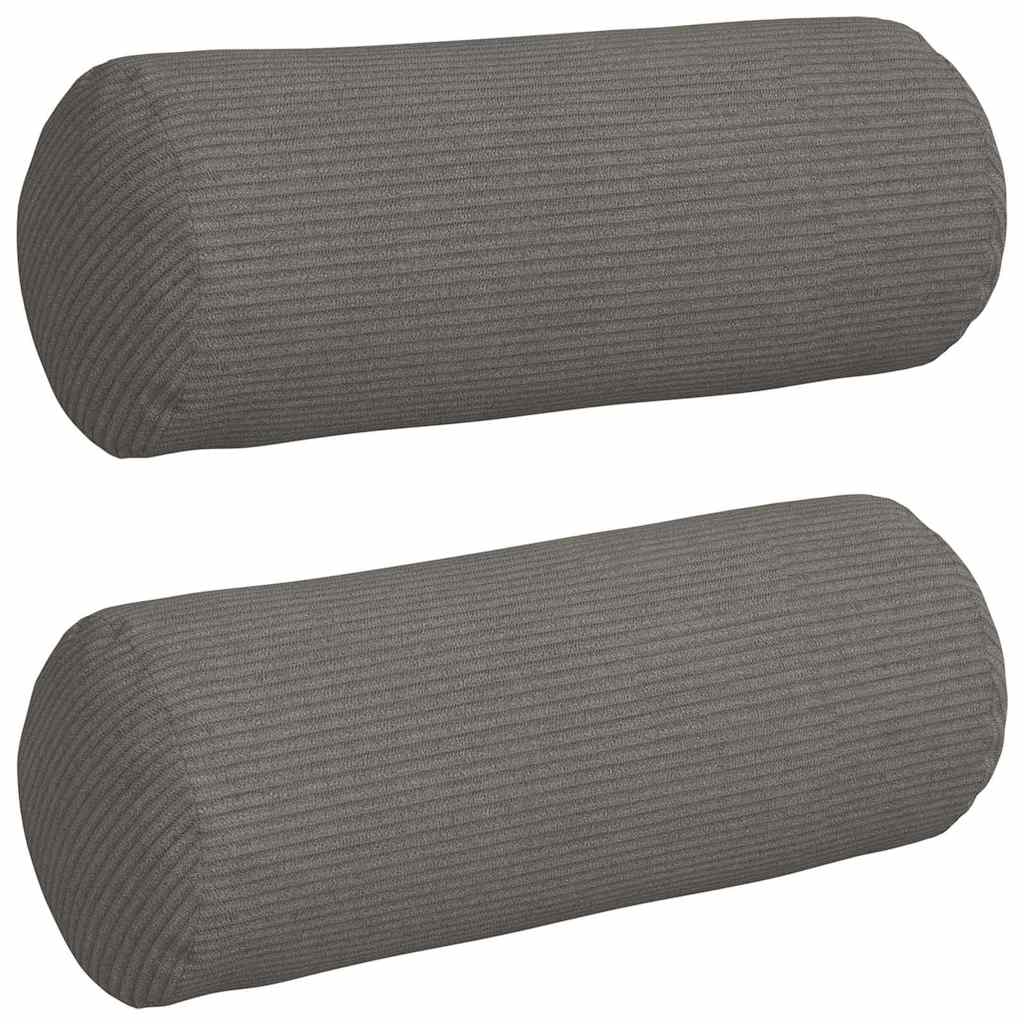 vidaXL Poduszki Wałkowe 2 pcs Jasnoszary Ø 15 x 40 cm
