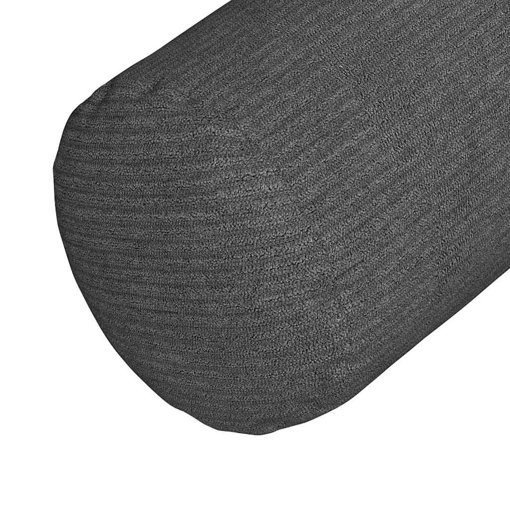 vidaXL Poduszki Wałkowe 2 pcs Ciemnoszary Ø 15 x 40 cm