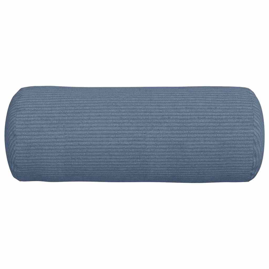 vidaXL Poduszki Wałkowe 2 pcs Niebieski Ø 15 x 40 cm