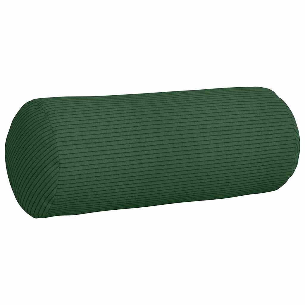 vidaXL Poduszki Wałkowe 2 pcs Ciemna zieleń Ø 15 x 40 cm