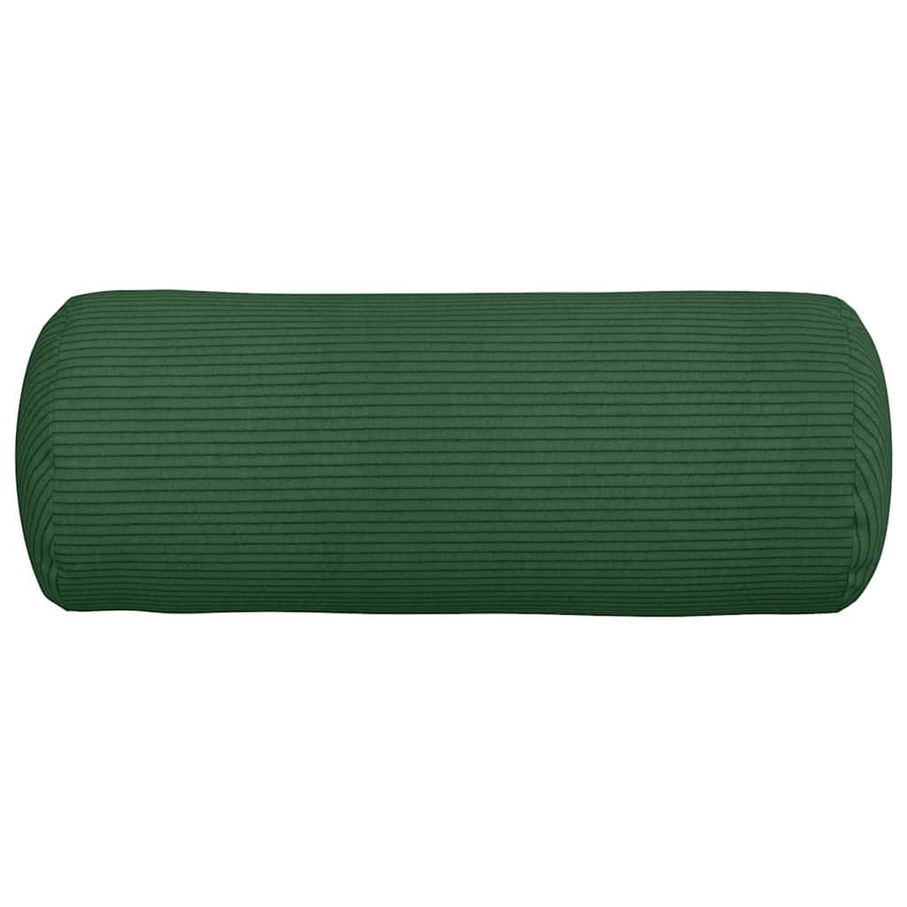 vidaXL Poduszki Wałkowe 2 pcs Ciemna zieleń Ø 15 x 40 cm