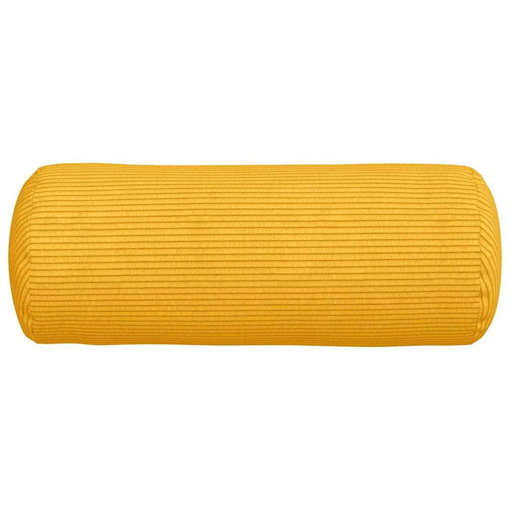vidaXL Poduszki Wałkowe 2 pcs Jasnożółty Ø 15 x 40 cm