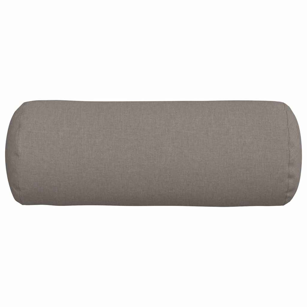 vidaXL Poduszki Wałkowe 2 pcs Ciemnoszary Ø 25 x 70 cm tkanina