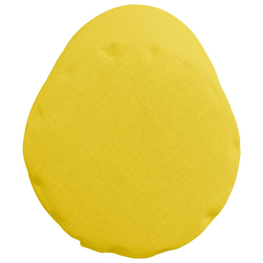vidaXL Poduszki Wałkowe 2 pcs Jasnożółty Ø 25 x 70 cm tkanina