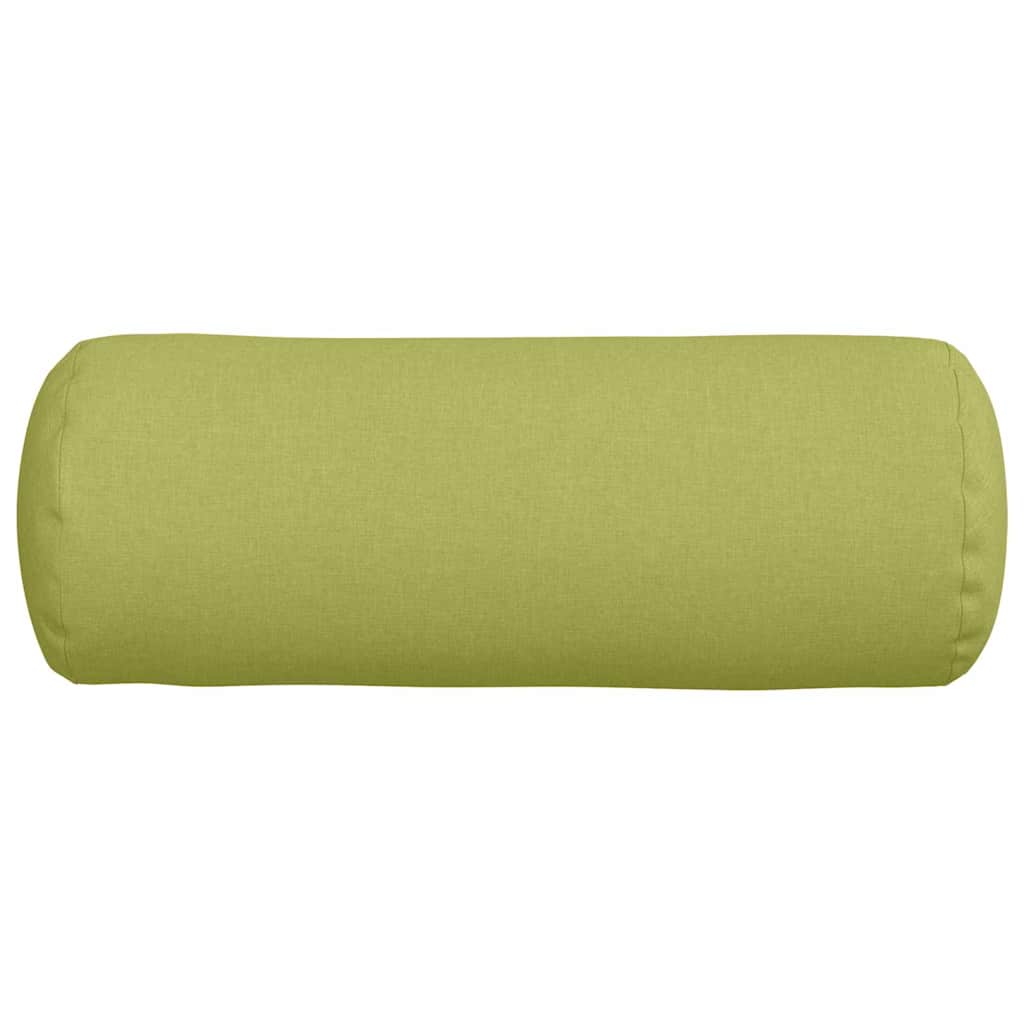 vidaXL Poduszki Wałkowe 2 pcs Jasnozielony Ø 25 x 70 cm tkanina