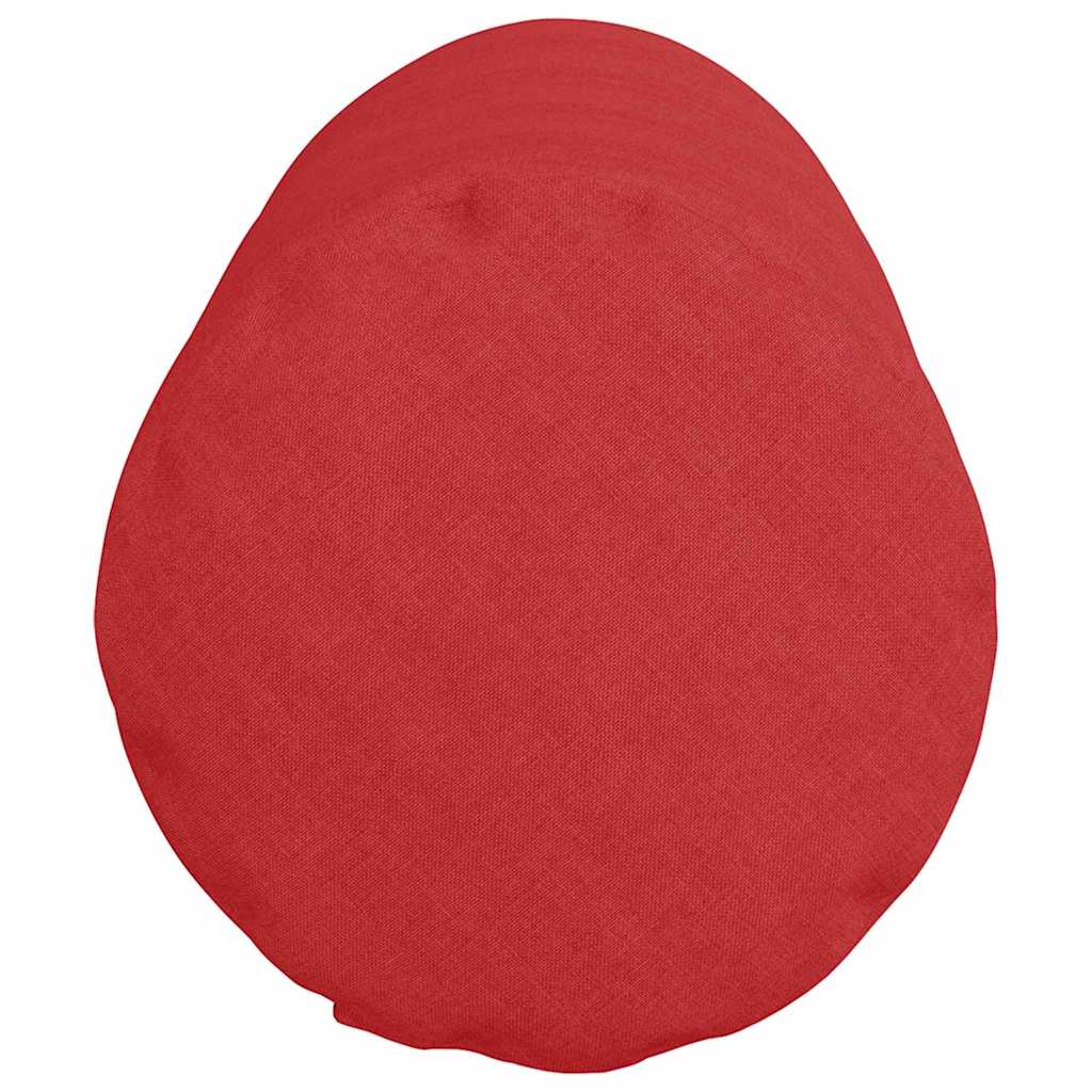 vidaXL Poduszki Wałkowe 2 pcs Czerwony Ø 25 x 70 cm tkanina