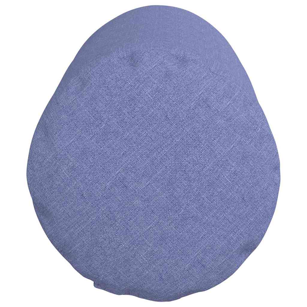 vidaXL Poduszki Wałkowe 2 pcs Niebieski dżins Ø 25 x 70 cm tkanina