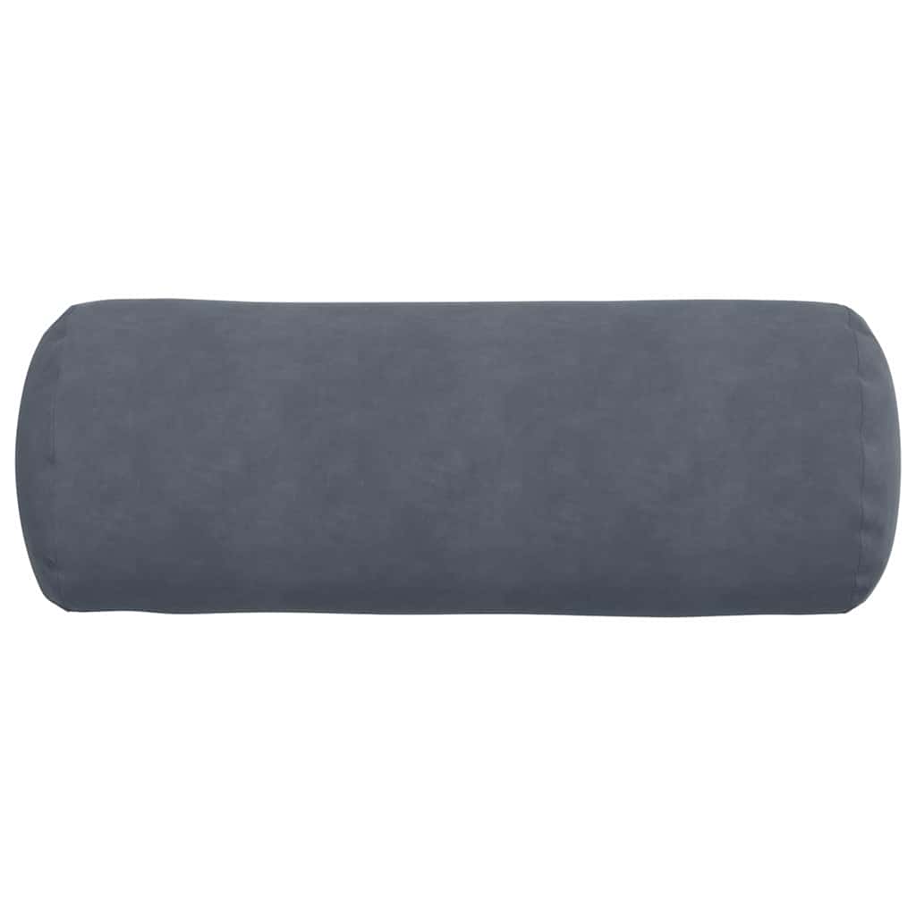 vidaXL Poduszki Wałkowe 2 pcs Ciemnoszary Ø 25 x 70 cm