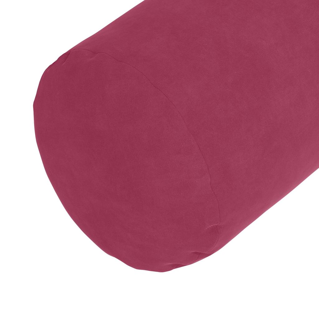 vidaXL Poduszki Wałkowe 2 pcs Czerwone wino Ø 25 x 70 cm