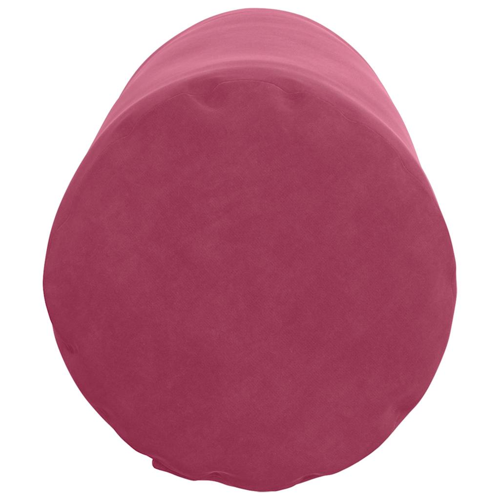 vidaXL Poduszki Wałkowe 2 pcs Czerwone wino Ø 25 x 70 cm