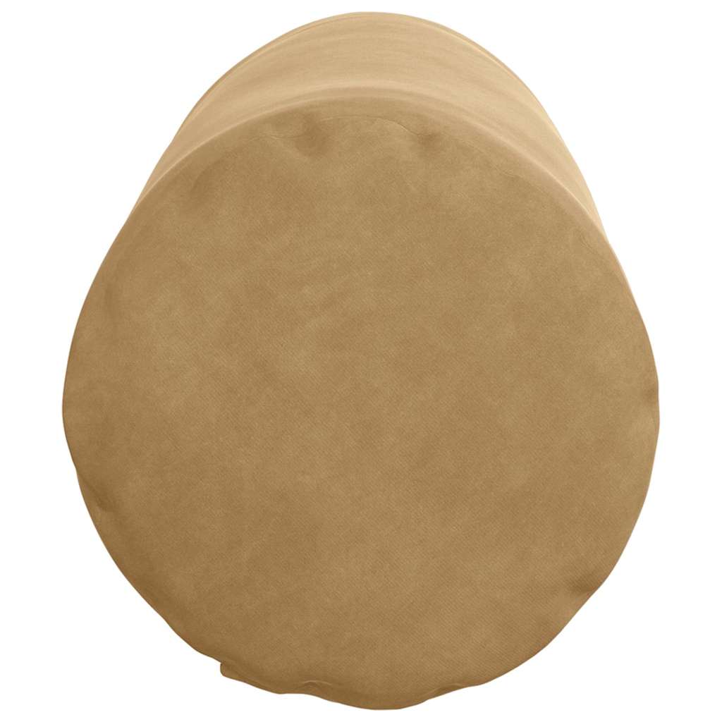 vidaXL Poduszki Wałkowe 2 pcs Brązowy Ø 25 x 70 cm Tkanina sztruksowa