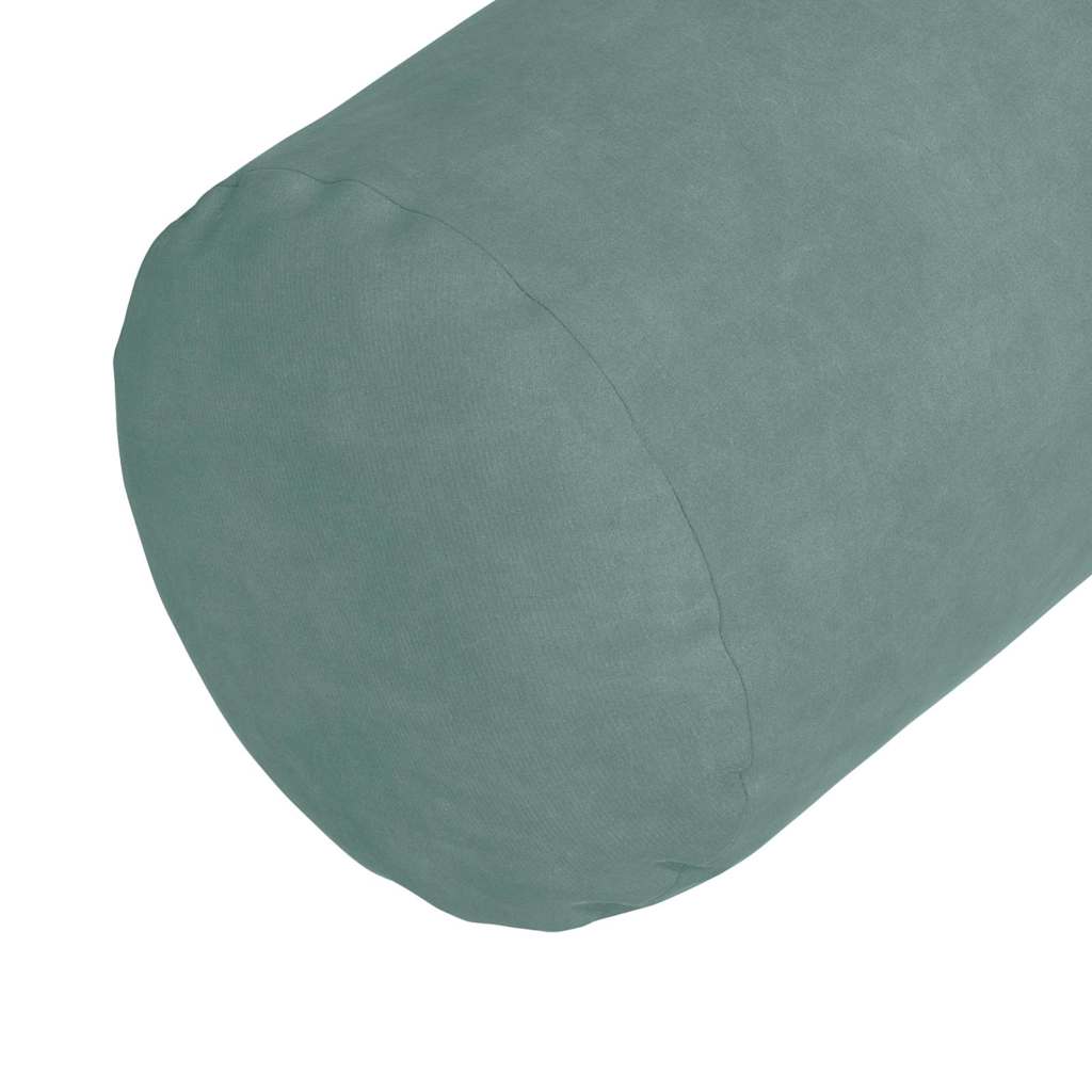 vidaXL Poduszki Wałkowe 2 pcs Zielony morski Ø 25 x 70 cm