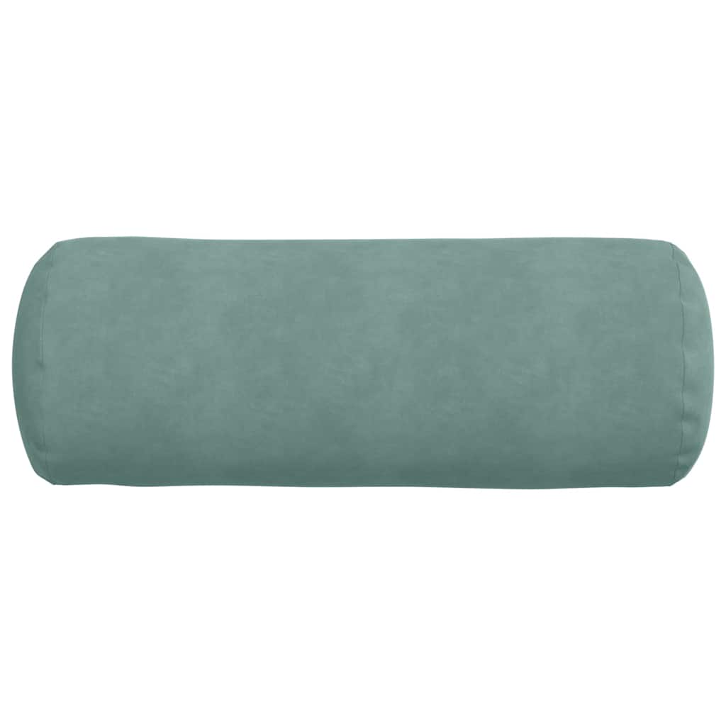 vidaXL Poduszki Wałkowe 2 pcs Zielony morski Ø 25 x 70 cm