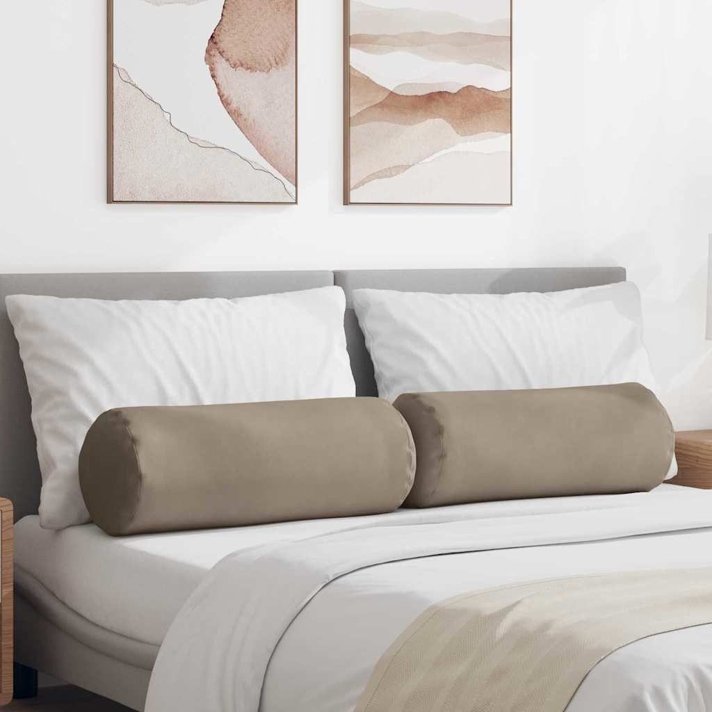 vidaXL Poduszki Wałkowe 2 pcs Ciemnoszary Ø 25 x 70 cm