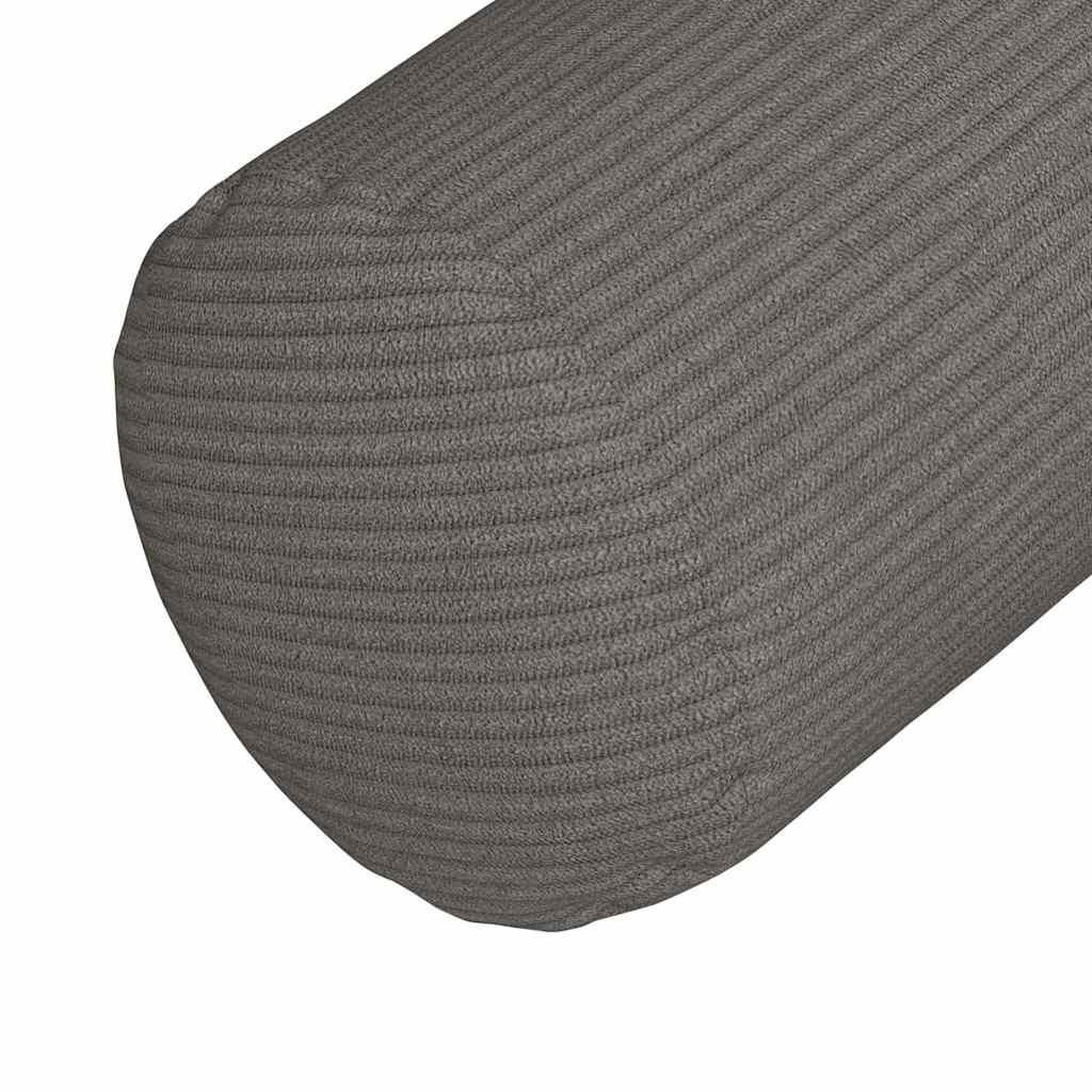 vidaXL Poduszki Wałkowe 2 pcs Jasnoszary Ø 25 x 70 cm