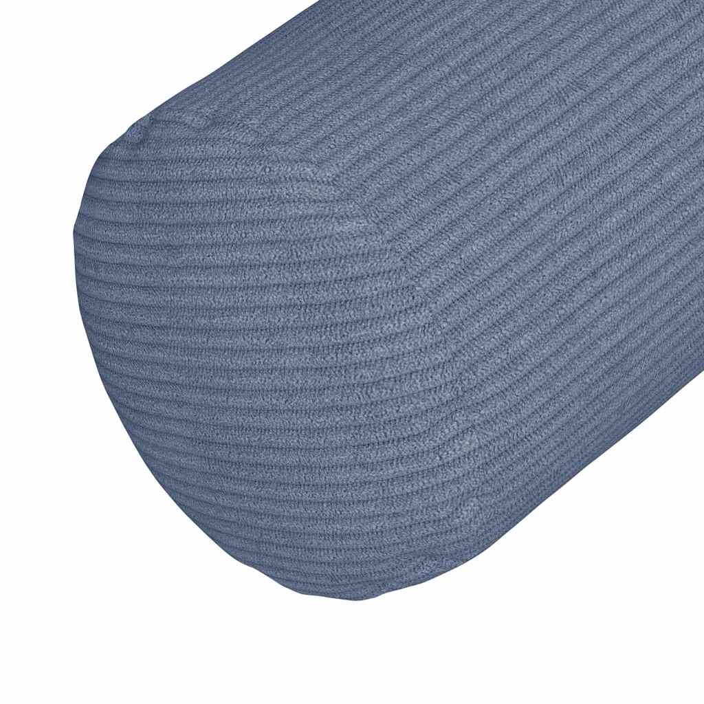 vidaXL Poduszki Wałkowe 2 pcs Niebieski Ø 25 x 70 cm