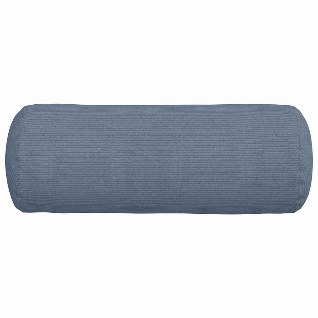 vidaXL Poduszki Wałkowe 2 pcs Niebieski Ø 25 x 70 cm