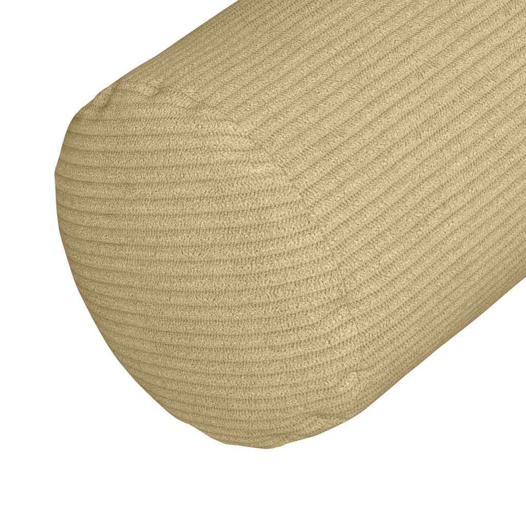 vidaXL Poduszki Wałkowe 2 pcs Szary zielony Ø 25 x 70 cm