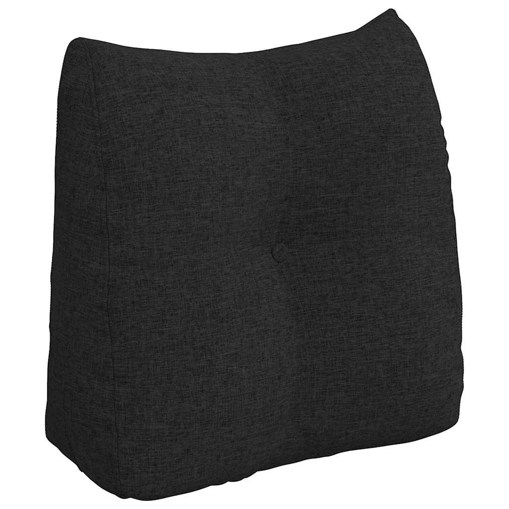 vidaXL Poduszka na plecy Czarny 45 x 24 x 50 cm tkanina