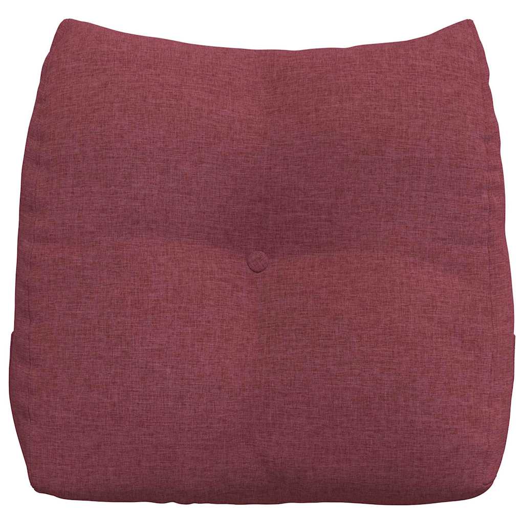 vidaXL Poduszka na plecy Czerwone wino 45 x 24 x 50 cm tkanina