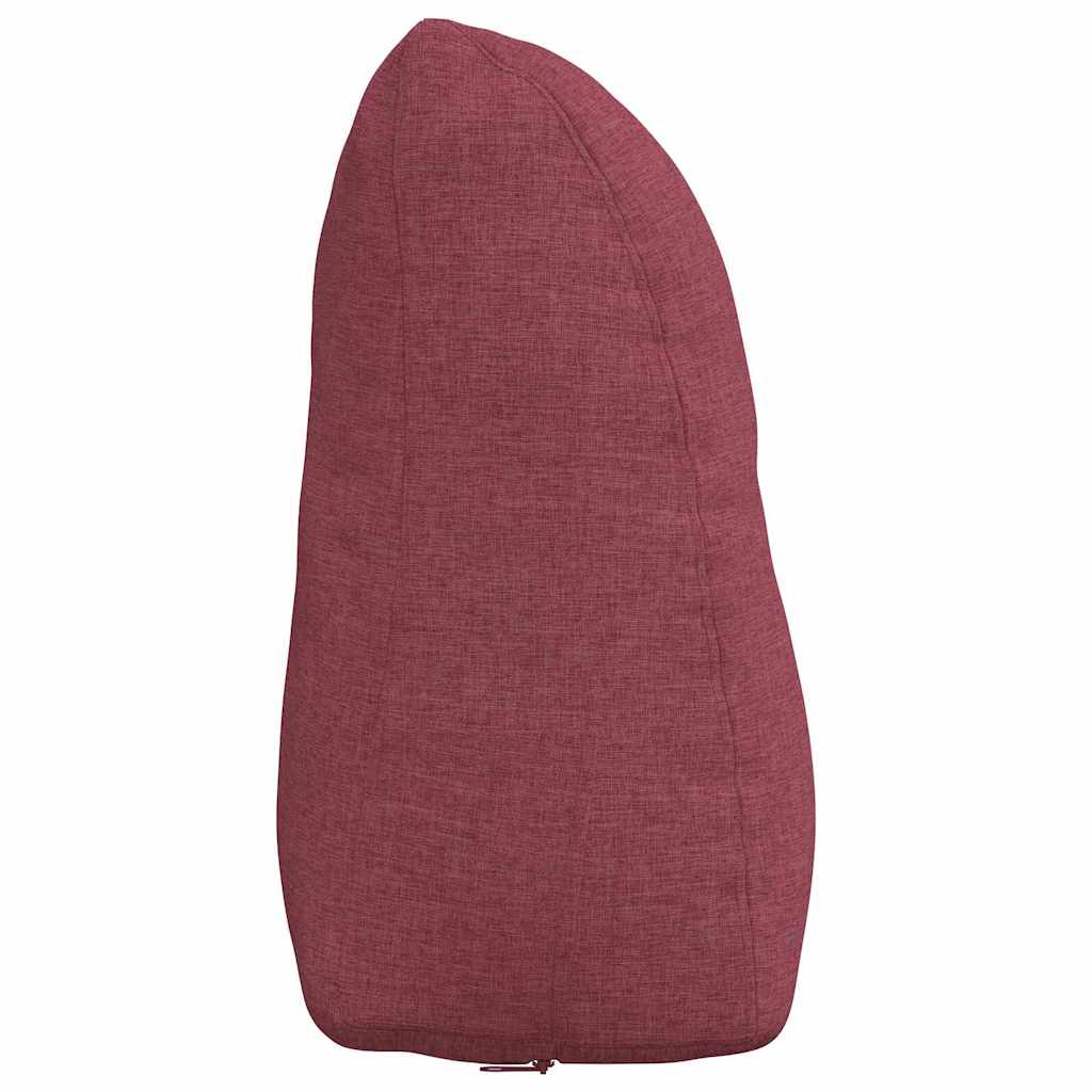 vidaXL Poduszka na plecy Czerwone wino 45 x 24 x 50 cm tkanina