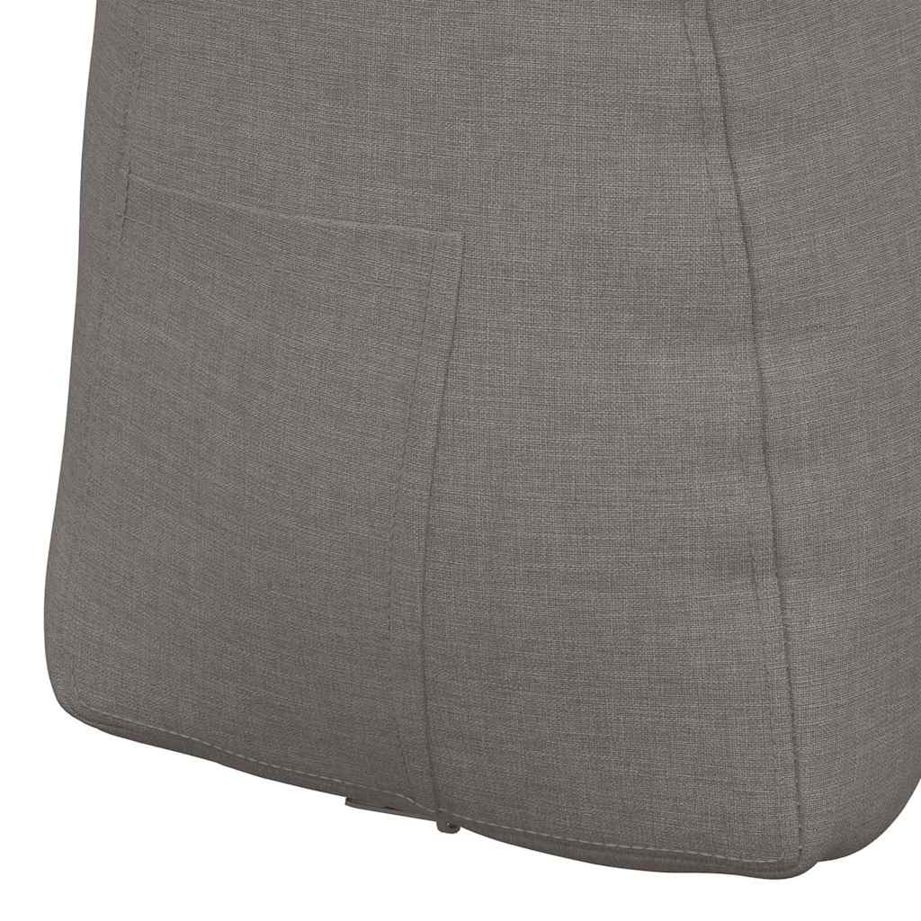 vidaXL Poduszka na plecy Ciemnoszary 45 x 24 x 50 cm tkanina