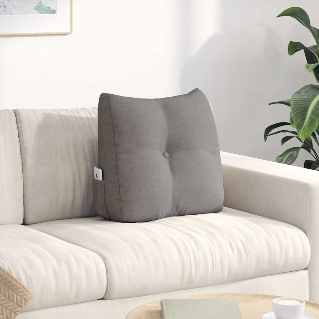 vidaXL Poduszka na plecy Ciemnoszary 45 x 24 x 50 cm tkanina