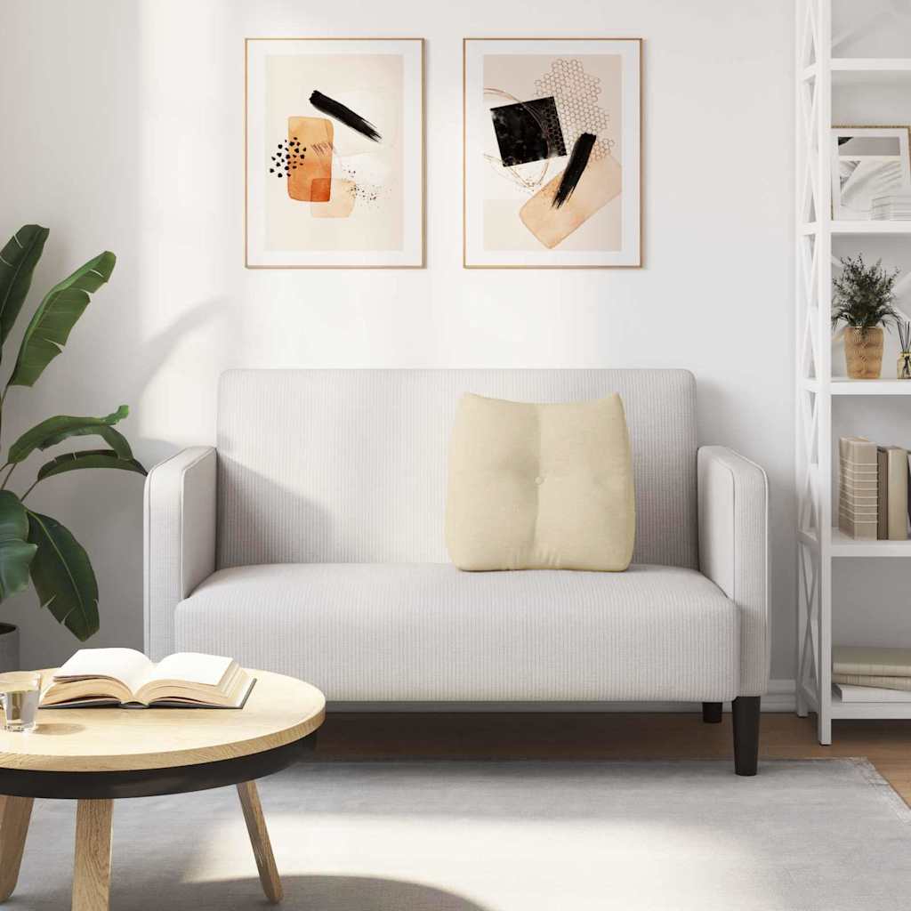 vidaXL Poduszka na plecy Kremowy 45 x 24 x 50 cm tkanina